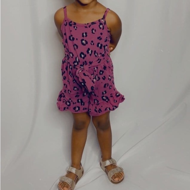 Plum Ruffle Romper